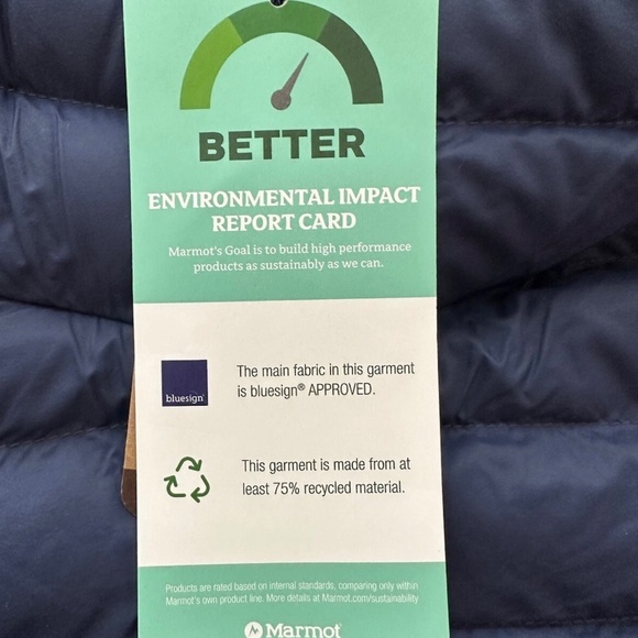 Marmot Echo Featherless Hoody Jacket Arcric Navy Blue Men Large L - Picture 5 of 9